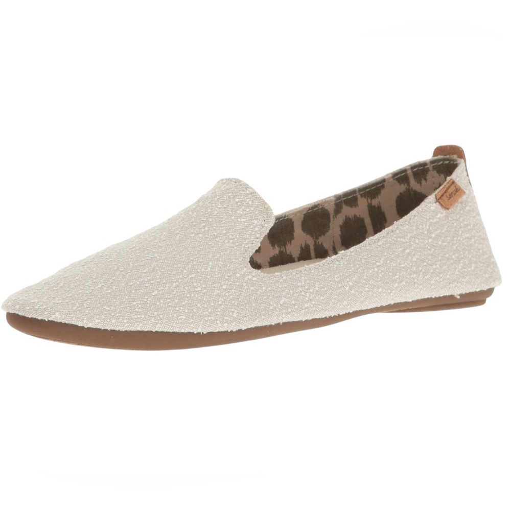Sanuk Piper Natural Loafers New In Box Sz 5 EU 36